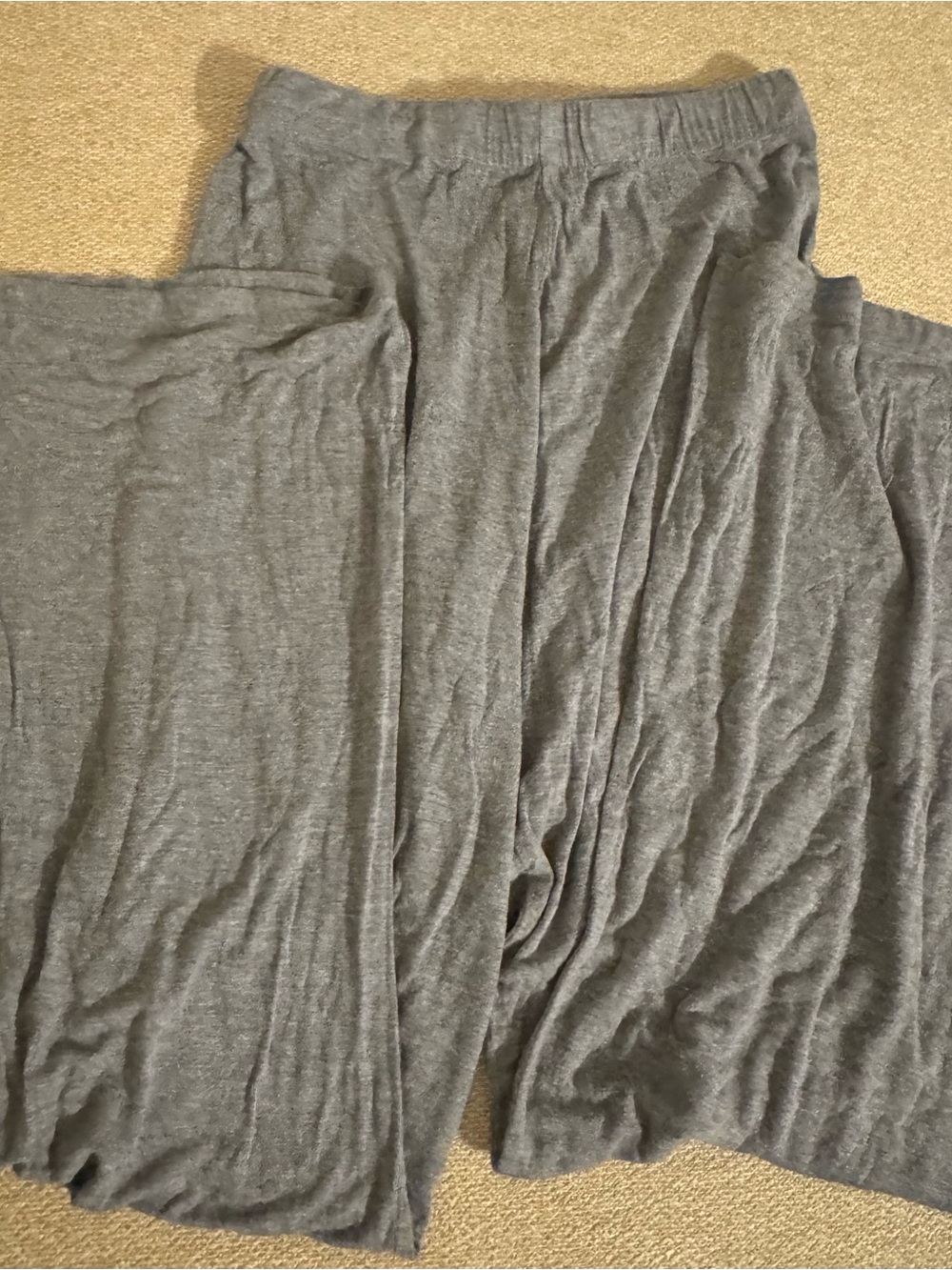 SKIMS Gray Wide-Leg Lounge Pants